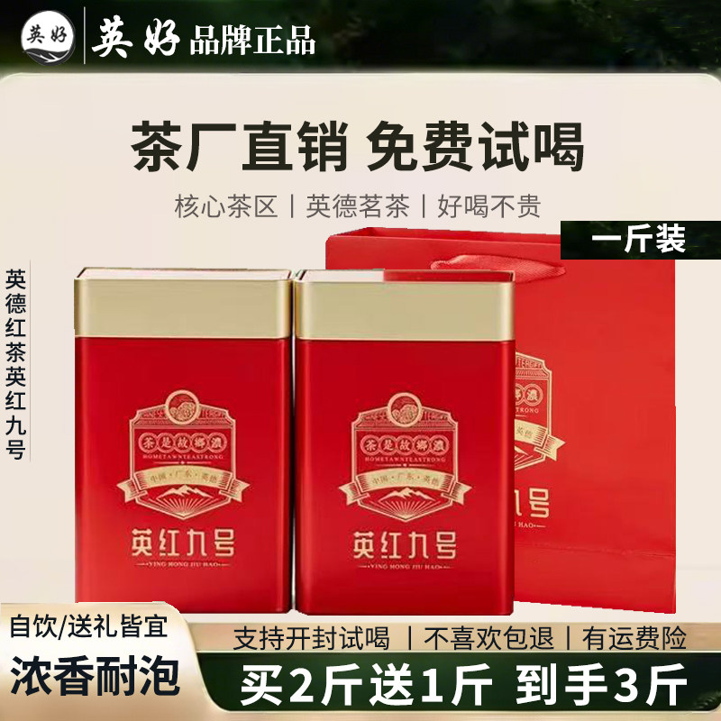 2025新茶叶英红九号一级红茶正宗英德浓香蜜香型秋茶散礼盒装500g