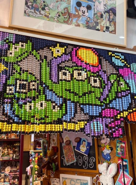 luckytochangchang自制三眼仔原创定制家用装饰礼物玄关串珠门帘