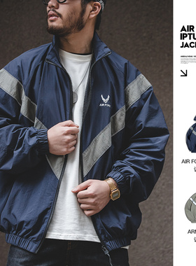 马登工装ARMY反光连帽飞行员夹克运动速干外套宽松IPFU训练服男秋
