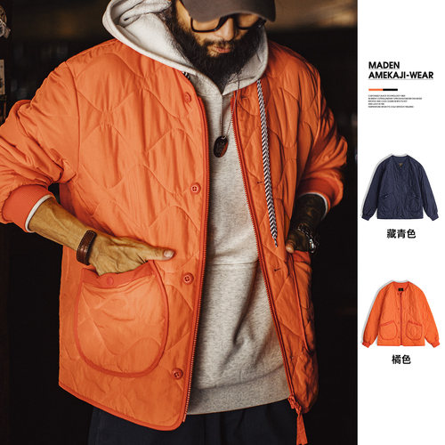 马登工装M65绗缝棉服内胆夹克