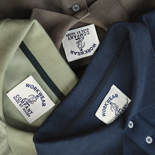 马登工装日系复古重磅珠地短袖