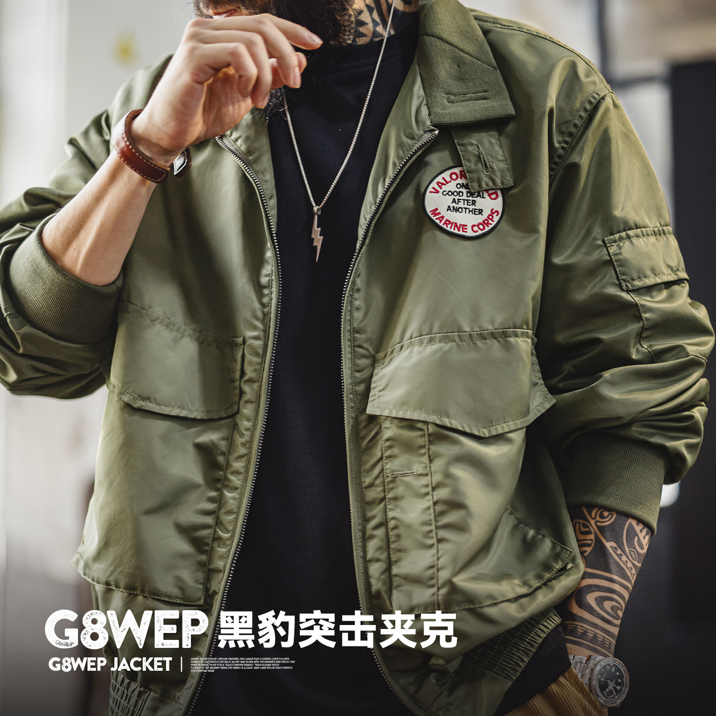 【G8WEP】马登工装黑豹突击夹克图片