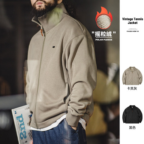 马登工装美式休闲运动服开衫卫衣