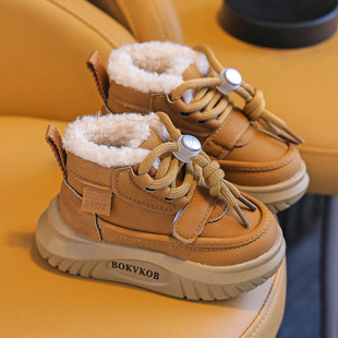 儿童运动鞋冬季男宝宝女1一6岁鞋子软底冬天男童女童加绒保暖棉鞋