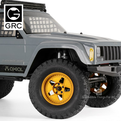 GRC 2.2寸金属轮毂G54 土豪金 仿真攀爬车夹胎轮毂 SCX10 90046