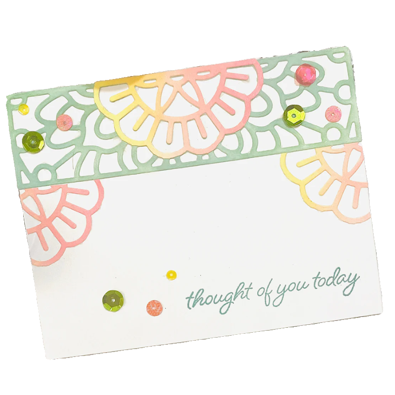 6174细条花边切割模板DIY模具 cutting die贺卡Scrapbook手账制作