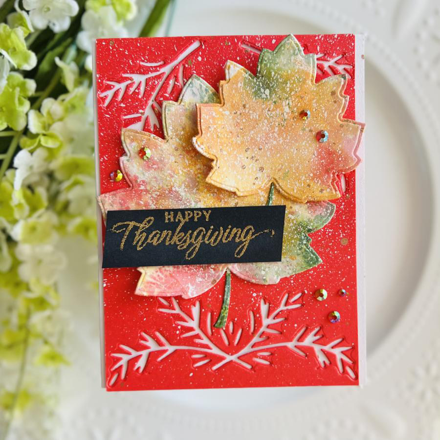 5758叶子花纹 切割模板DIY模具cutting die贺卡Scrapbook手账制作