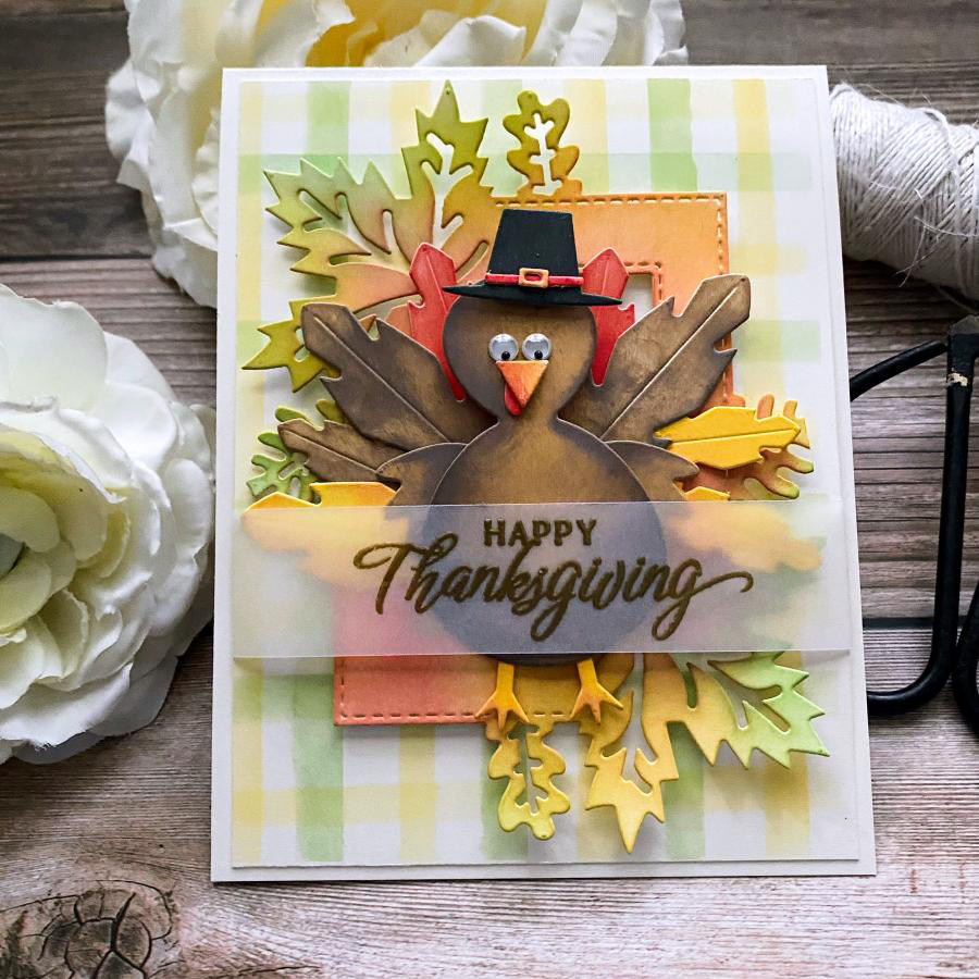 5752鸟树叶框 切割模板DIY模具cutting die贺卡手账Scrapbook制作