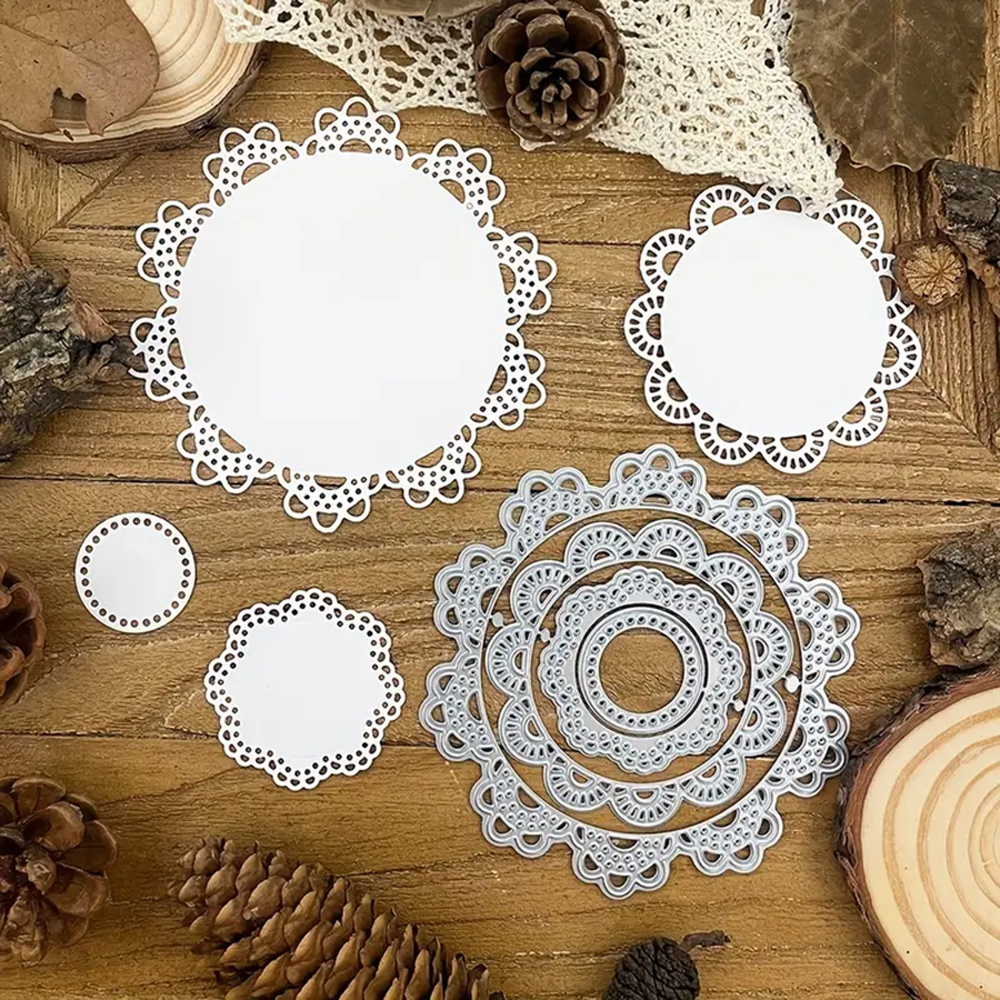 7438蕾丝圆 切割模具DIY cutting die碳钢模板Scrapbook手账制作