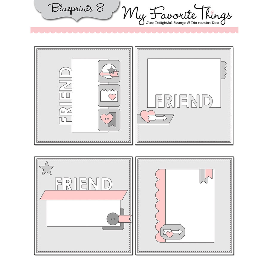 7153背景框架 切割模板DIY模具cutting die贺卡Scrapbook手账制作