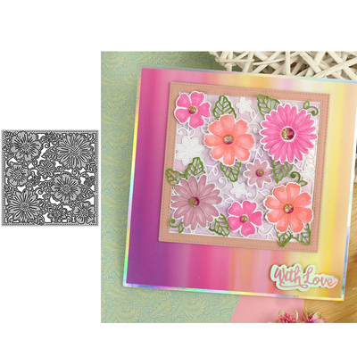 5322背景 DIY Scrapbook切割模板 模具cutting dies贺卡手账制作