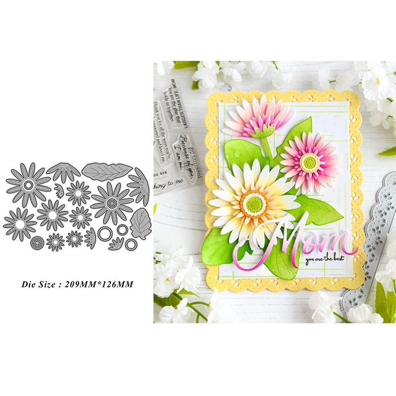 5062花朵花草 切割模板DIY模具cutting die贺卡Scrapbook手账制作
