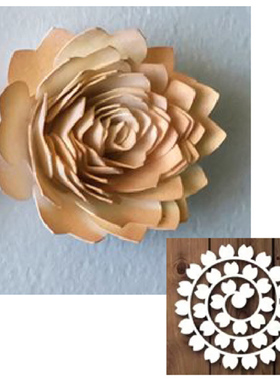 7585卷曲花朵 切割模板DIY模具cutting die手账Scrapbook贺卡制作