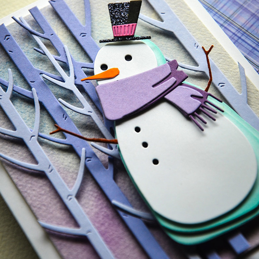 4627雪人 切割模板DIY模具cutting die贺卡Scrapbook相册手账制作