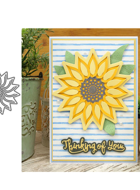 5313花 DIY Scrapbook切割模板 模具cutting dies贺卡手账制作