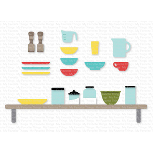 die贺卡Scrapbook手账制作 cutting 6074碗凳子 切割模板DIY模具