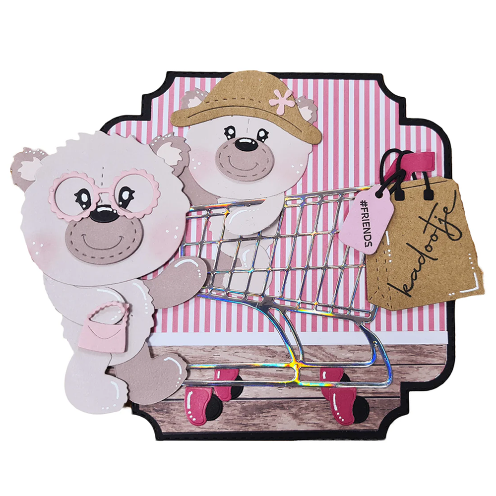 7324购物车 切割模具DIY cutting die碳钢模板Scrapbook手账制作