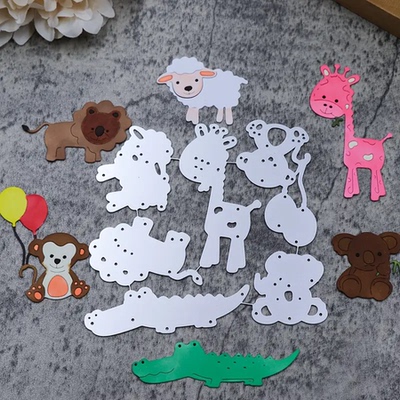 7546卡通动物 切割模板DIY模具cutting die手账Scrapbook贺卡制作