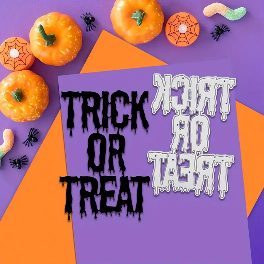 6965万圣节单词 切割模板DIY模具cutting die贺卡相册手账制作