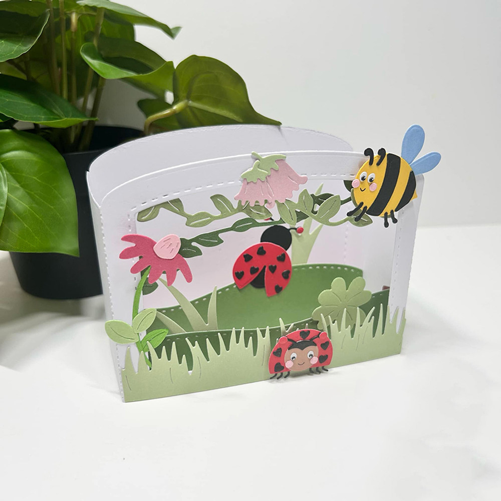 7465景观盒子切割模具DIY cutting die碳钢模板Scrapbook手账制作