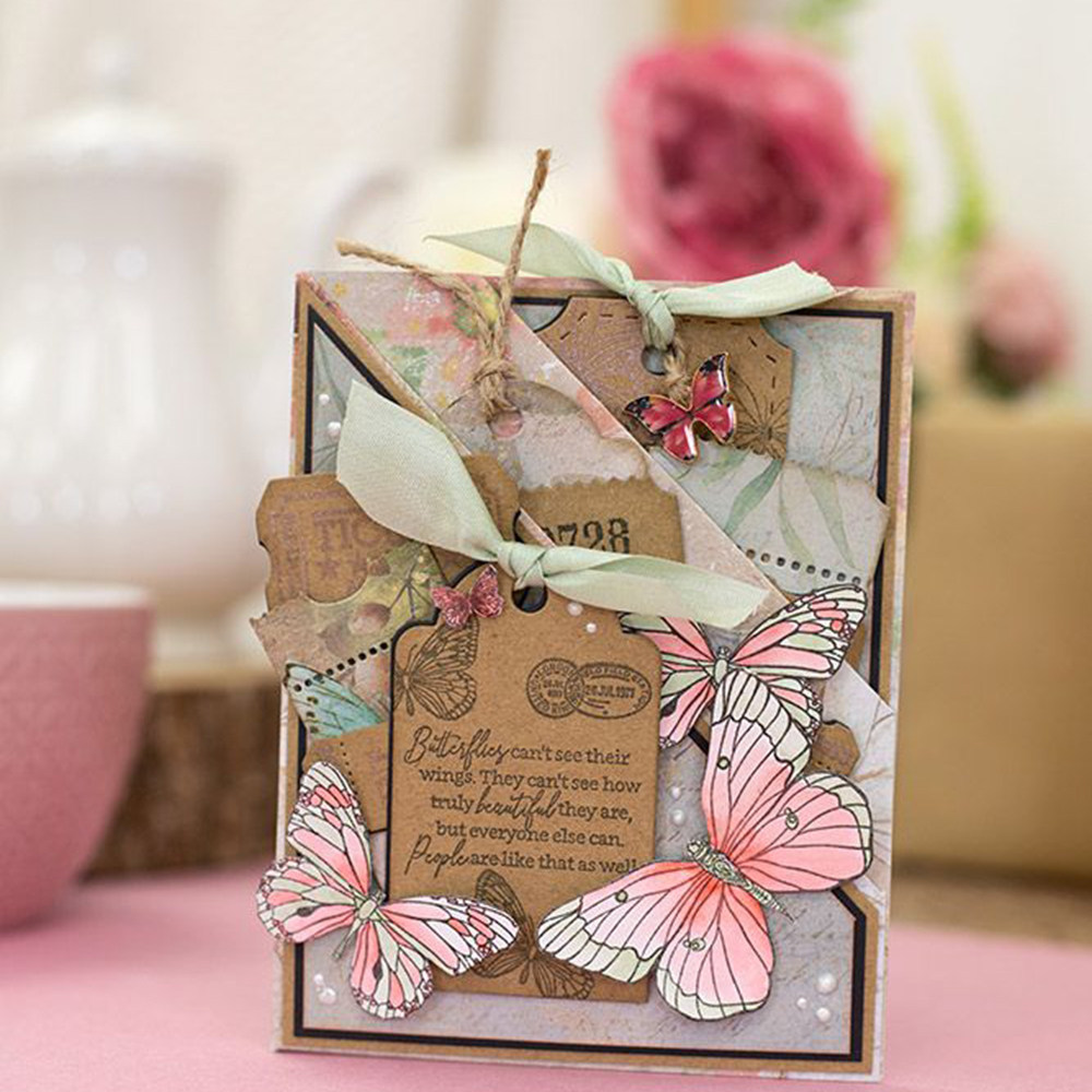 4634吊牌框架 切割模板DIY模具cutting die贺卡Scrapbook手账制作