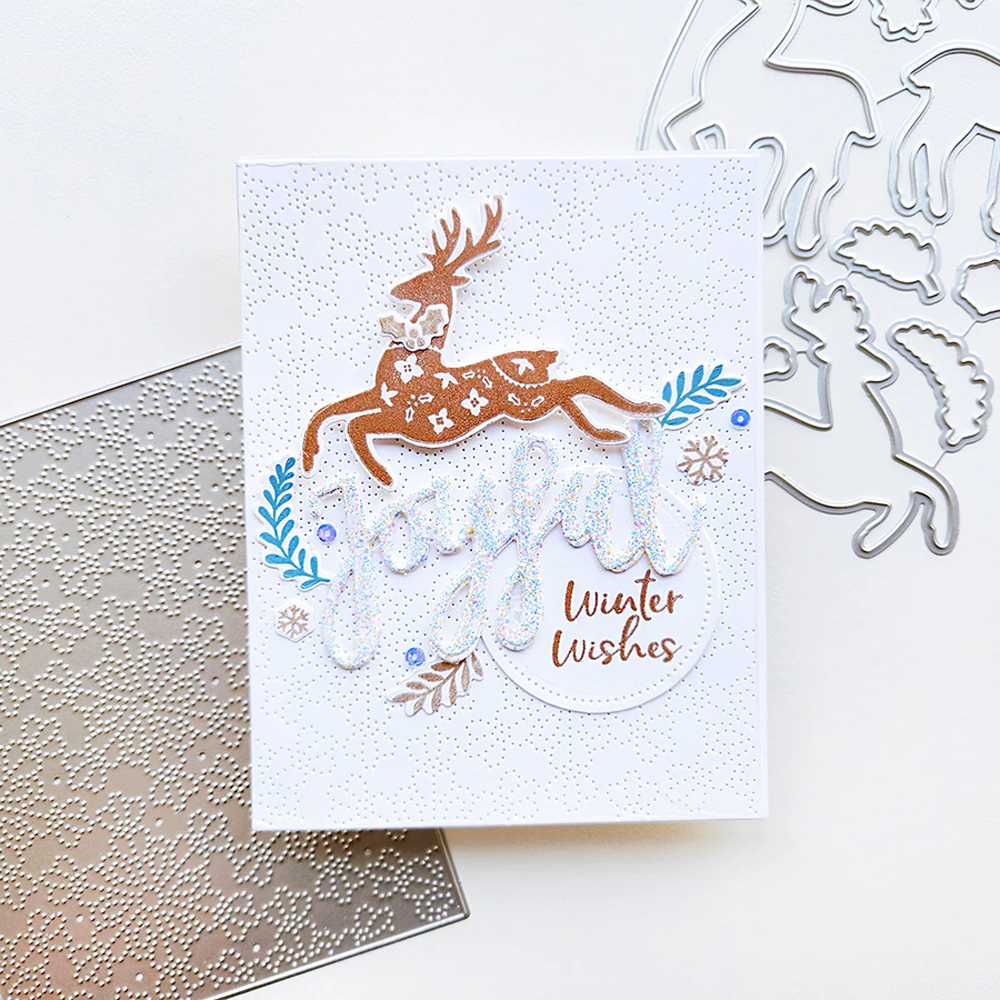 7410雪花背景切割模具DIY cutting die碳钢模板Scrapbook手账制作