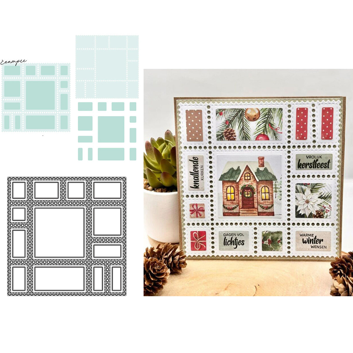 7424邮票方框切割模具DIY cutting die碳钢模板Scrapbook手账制作