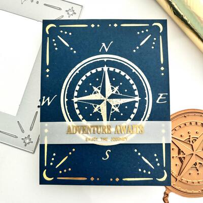 7140月亮角落背景切割模板DIY模具cutting die贺卡Scrapbook 制作