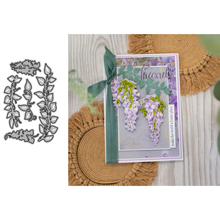 4641植物藤叶 die贺卡Scrapbook手账制作 切割模板DIY模具cutting