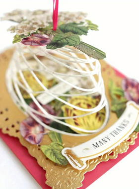 7796拉花圆形 切割模板DIY模具cutting die手账Scrapbook贺卡制作