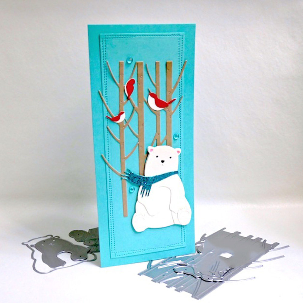 4622树林 切割模板DIY模具cutting die贺卡Scrapbook相册手账制作