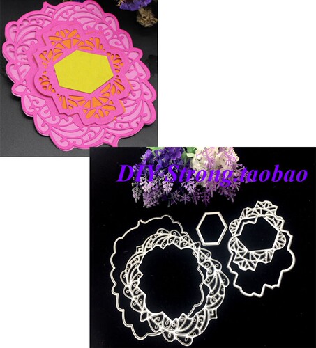 scrapbook DIY相册制作卡片 切割模具 贺卡工具 蕾丝框N297