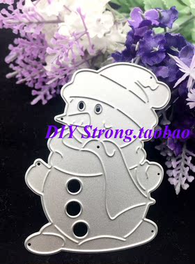 切割模板DIY模具cutting die贺卡相册Scrapbook制作工具 雪人N343