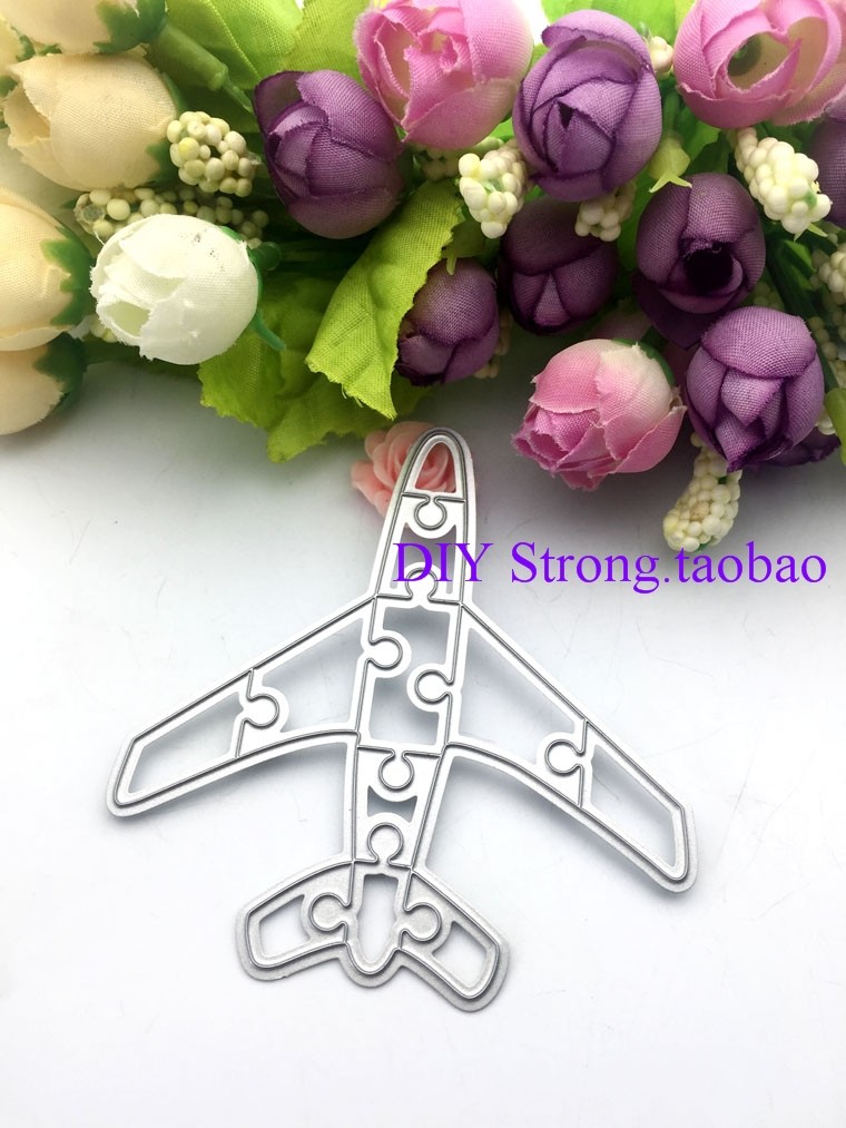 切割模板DIY模具cutting die贺卡相册Scrapbook制作工具 飞机N25