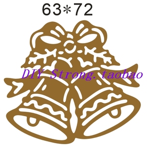 Y107土豪金 圣诞铃铛 切割模板DIY模具cutting die贺卡手账制作