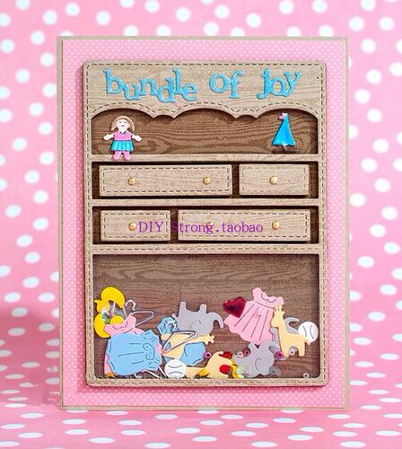 scrapbook DIY相册制作卡片 切割模具 贺卡工具 衣柜 M39