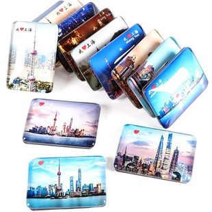 Shanghai  souvenir China  crystal fridge magnet