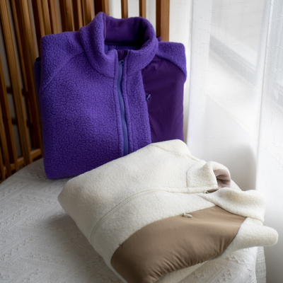 美利奴羊毛外套男女宽松保暖夹克