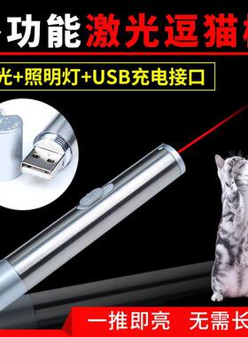 逗猫红外线猫咪玩具usb5号电池款