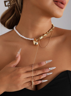 欧美跨境饰品仿珍珠拼接CCB串珠