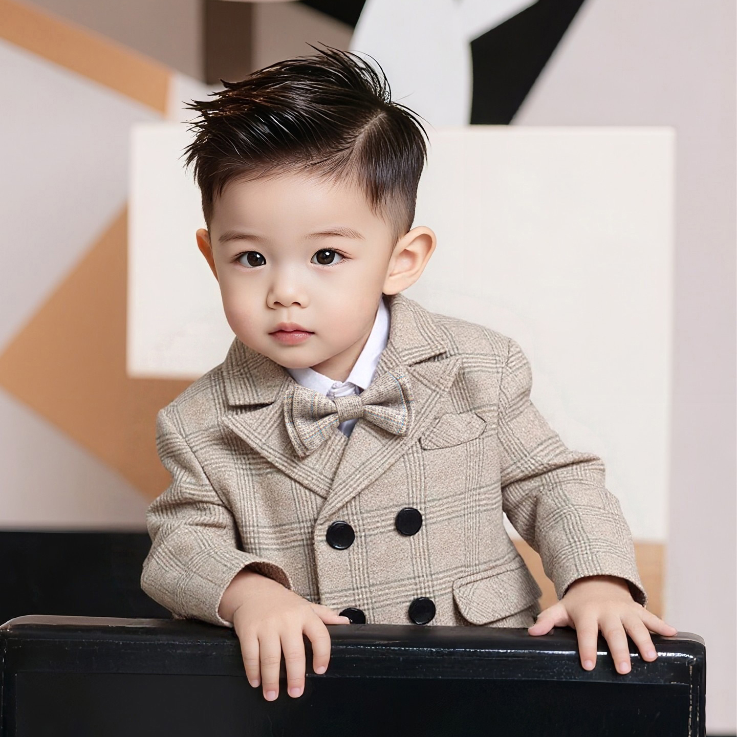 男宝宝周岁礼服秋冬儿童西装套装