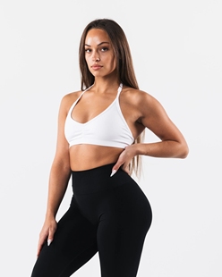 美国 ALPHALETE 女AMPLIFY HALTER BRA运动健身挂脖内衣