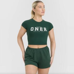 现货OA ONERACTIVE女健身运动短款上衣短袖Cotton Baby T-Shirt
