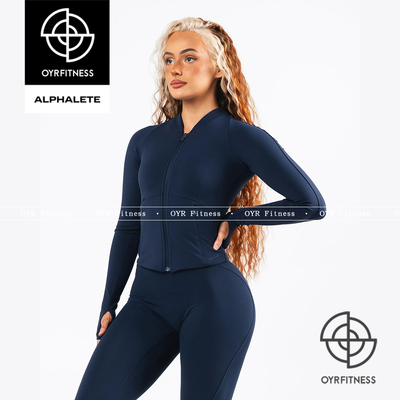 ALPHALETE女Aura Sculpt Jacket全拉链轻薄夹克
