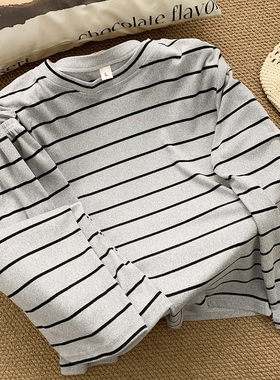 Kiai 200斤胖MM高级感加肥冬大码230g色织灰色德绒睡衣女秋冬季黑