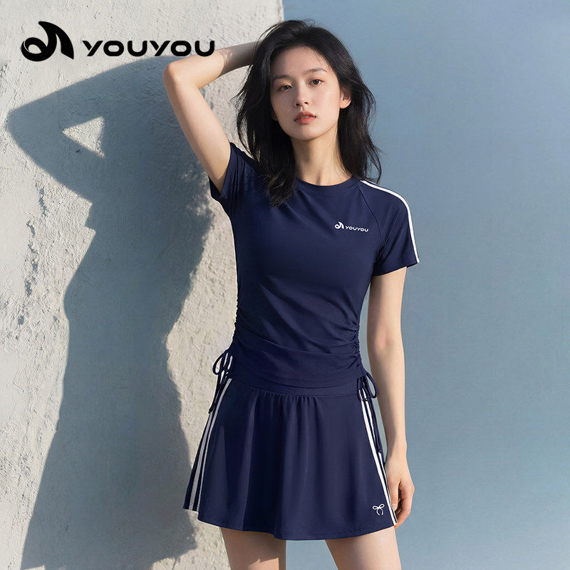 分体泳衣女2026新款高级感温泉遮肚显瘦游泳馆专用保守大码游泳衣