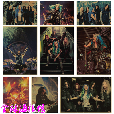 大敌乐队摇滚音乐复古海报