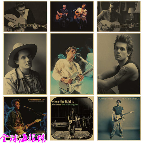 约翰梅尔囧妹吉他大师琴行装饰画