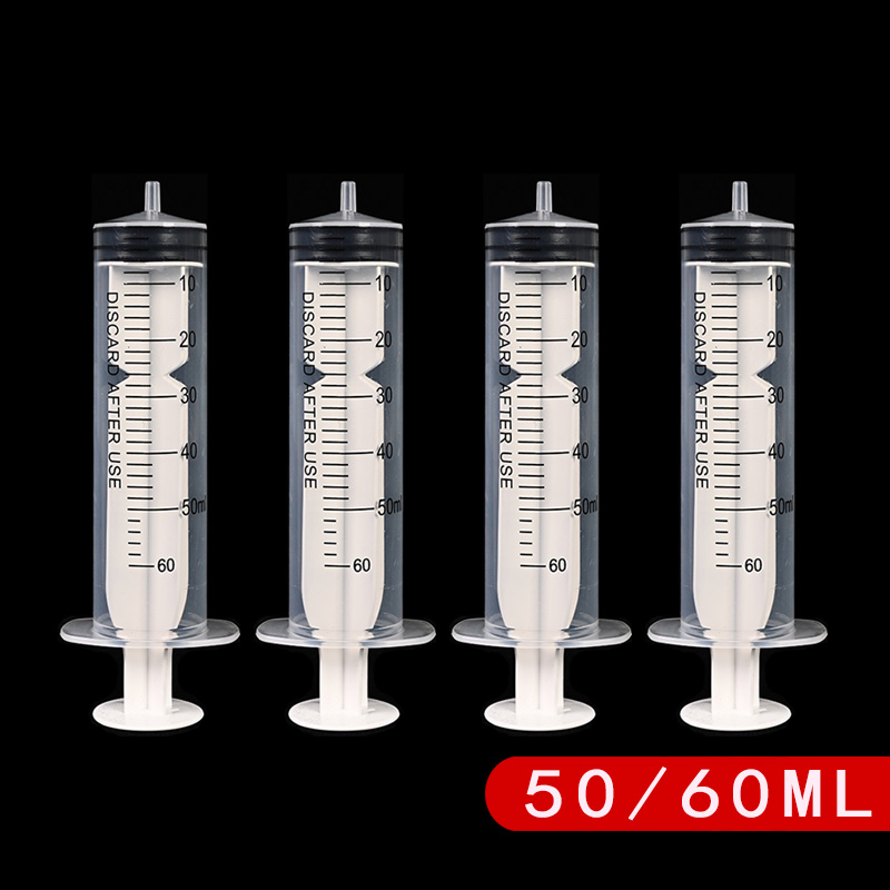 50ml60ml无针针筒工业点胶养蜂儿童实验针管塑料加墨宠物喂食注射