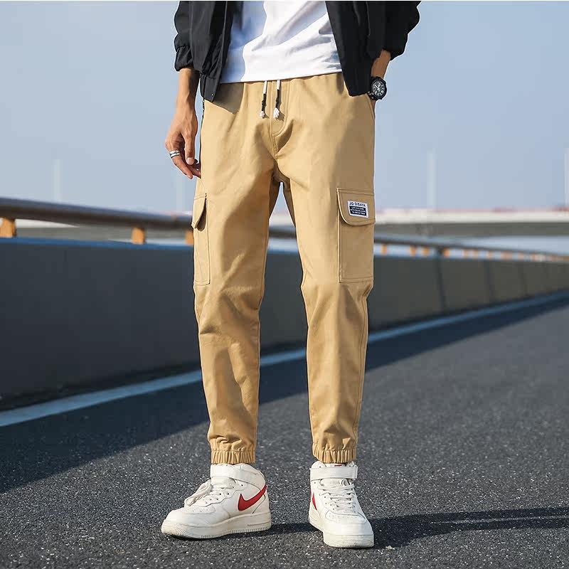 秋季新款迷彩裤男韩版潮流束脚工装裤修身休闲运动大码百搭男裤子在类目 男装, 休闲裤中 - 来自Buy2taobao.com提供专业的淘宝代购服务